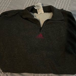 Adidas zip pullover with pockets
